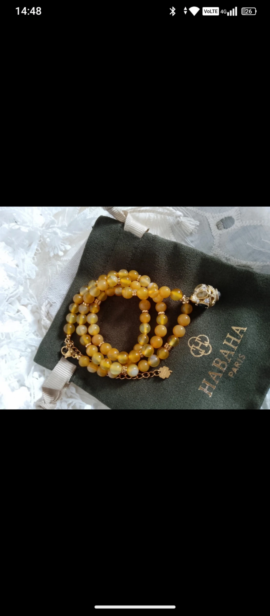Collar Habaha talismán grigri piedras naturales – photo 2